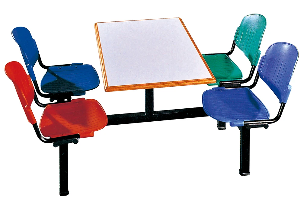 High quality fiber glass  canteen furniture canteen table and chair extendable dining table
