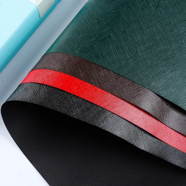 Wholesale Custom Single Color Printed Leatherette Paper with Embossing