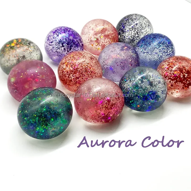 Tiktok Hot Selling Aurora Star Balls Decompression Squeeze Fidget Ball Maltose Relieve Stress Toys Children