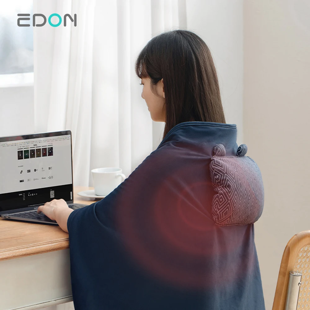 Three colors cordless portable usb heating shawl electric blanket heated electric blanket throw blanket household