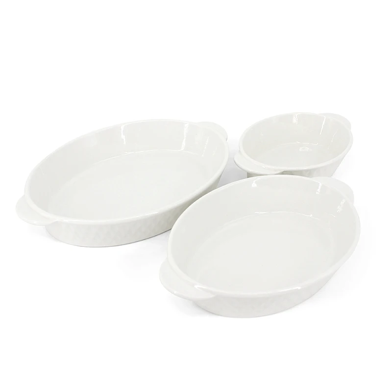 Chinese manufacturers direct decal bakeware ceramic bakeware set