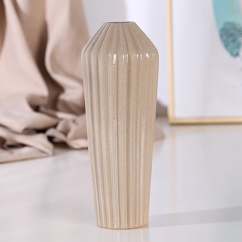 Керамический декоративный цветочный горшок с орнаментом оригами ваза обеденный стол для гостиной