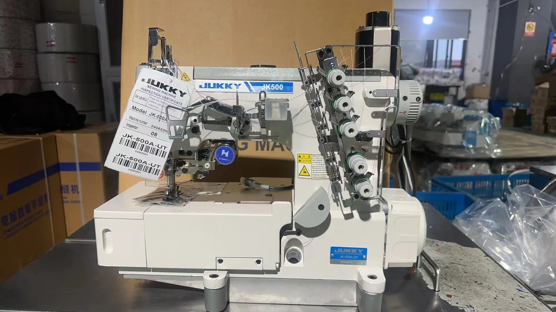 Jukky JK500A-D-UT High-speed Interlock Sewing Machine Flat-bed Machine Thread Trimmer interlock machine improve work efficiency