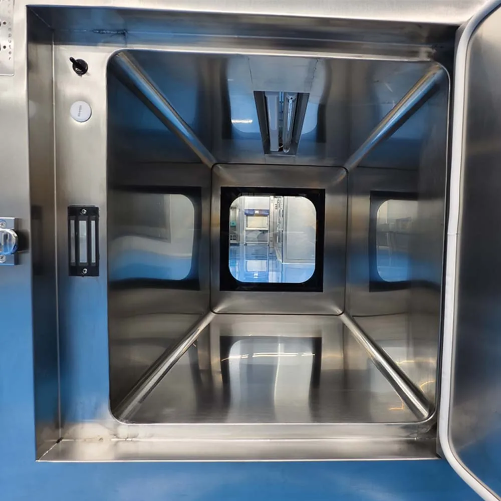 Янтарная электрическая система внутреннего замка с панелью управления sus304 статическая коробка пропуска для цехов в чистом помещении