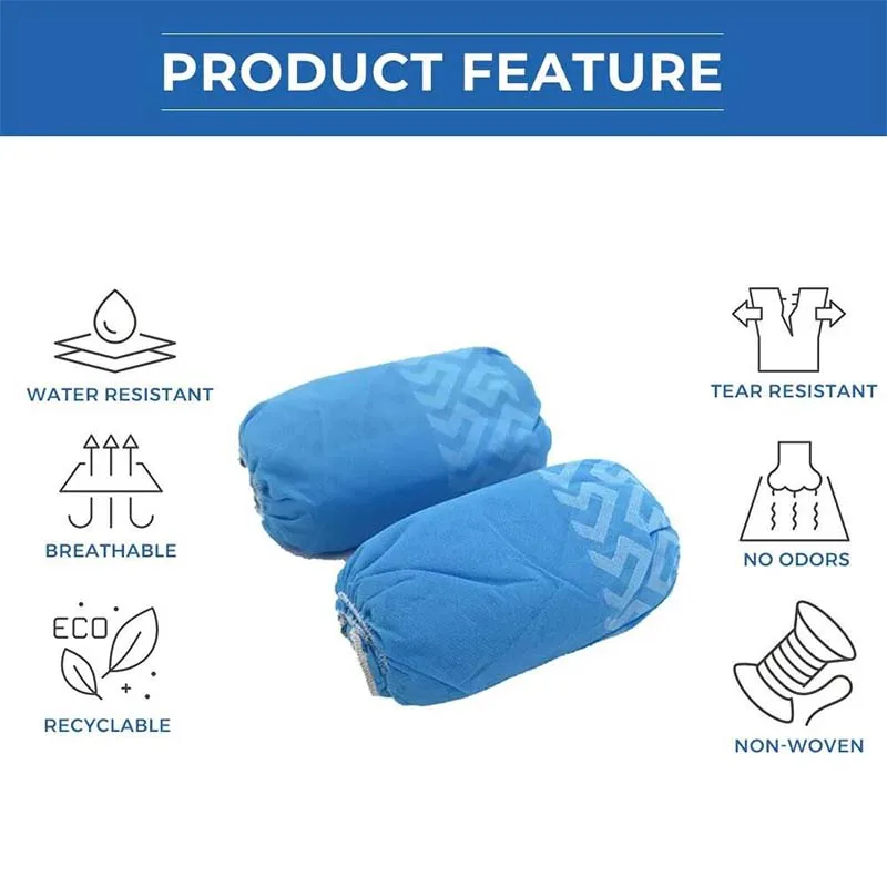 white disposable shoe cover disposable boot shoe cover disposable anti slip shoe cover