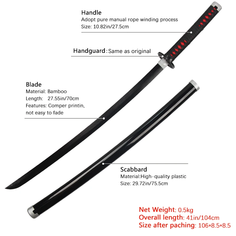 Juguete De Sword Catanas Espada Demon Killer Kamado Tanjiro деревянный нож аниме Катана игрушки мечи для детей играть Косплей