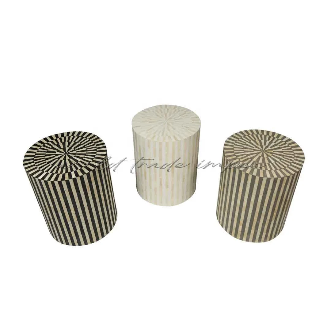 Attractive design coffee table bone inlay side table with  antique look