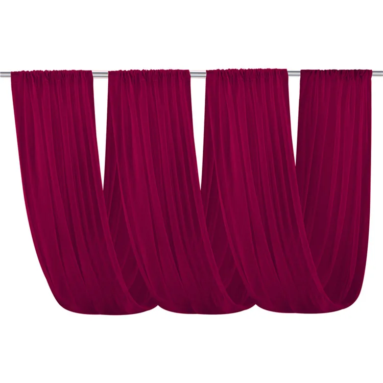 Ceiling Drapes Decoration Wedding Arch Draping Burgundy Hanging Ceiling Drape For Tent