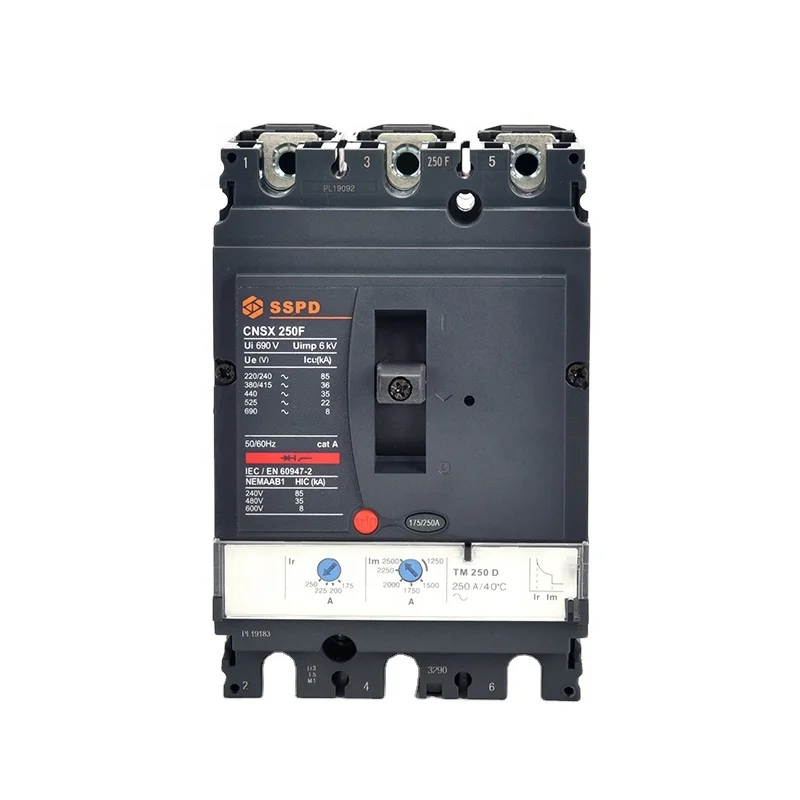 Lowest price high quality good price NSX mccb in China Moulded Case Circuit Breaker of 250 amp 3 phases