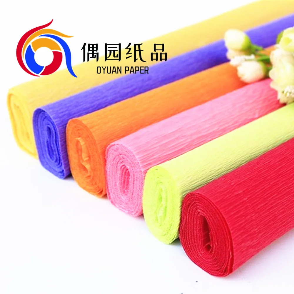
Factory price wholesale DIY color crepe paper for crafting 