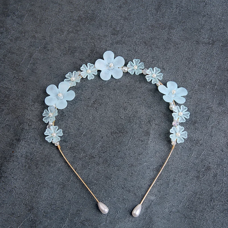 Tracy & Herry New Women Fashion Luxury Hair Accessories Acrylic Pearl Slim Headband Baroque Handmade Wedding Bride Hairbands