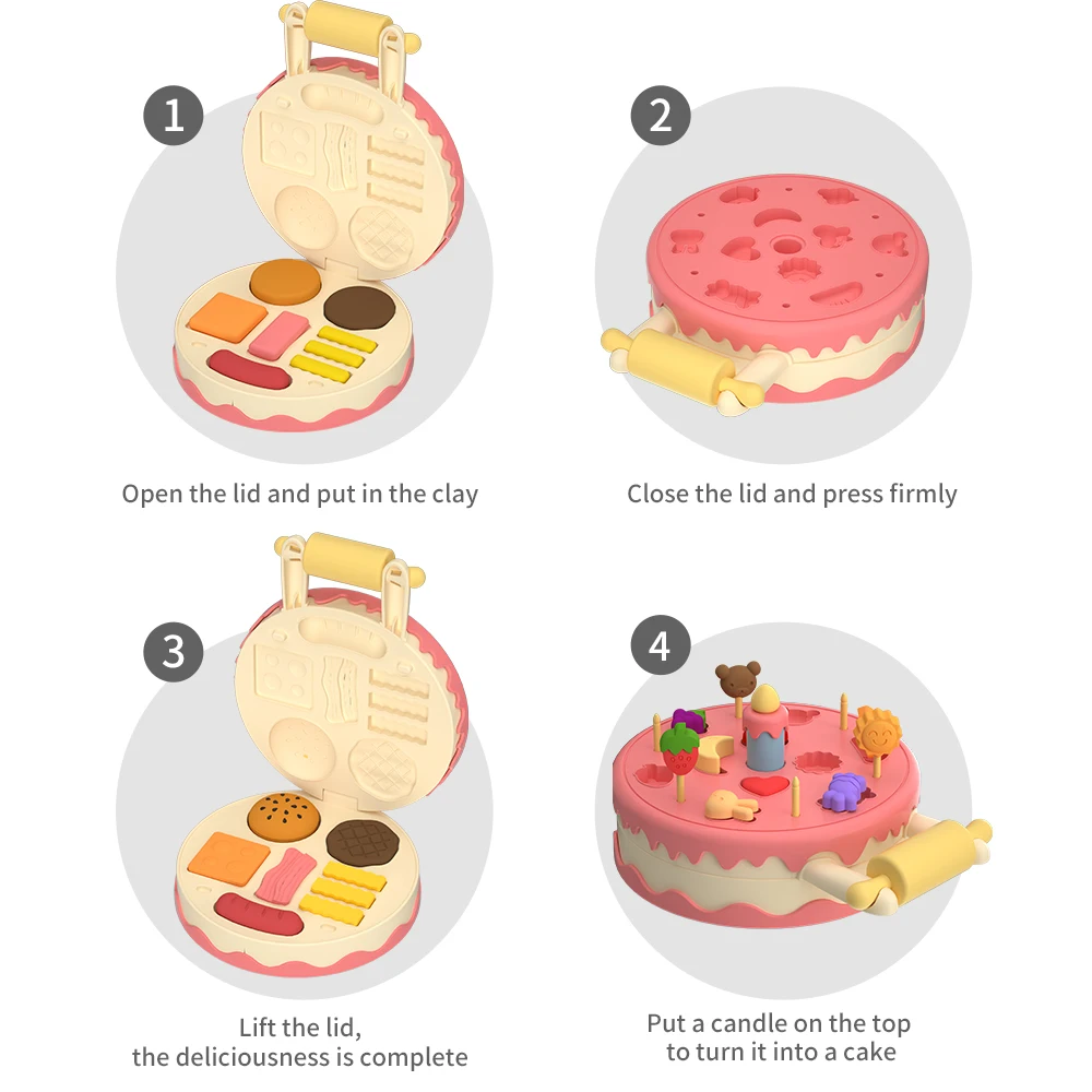 Новейшая машина для изготовления теста в виде гамбургеров, тортов, детских игрушек из глины