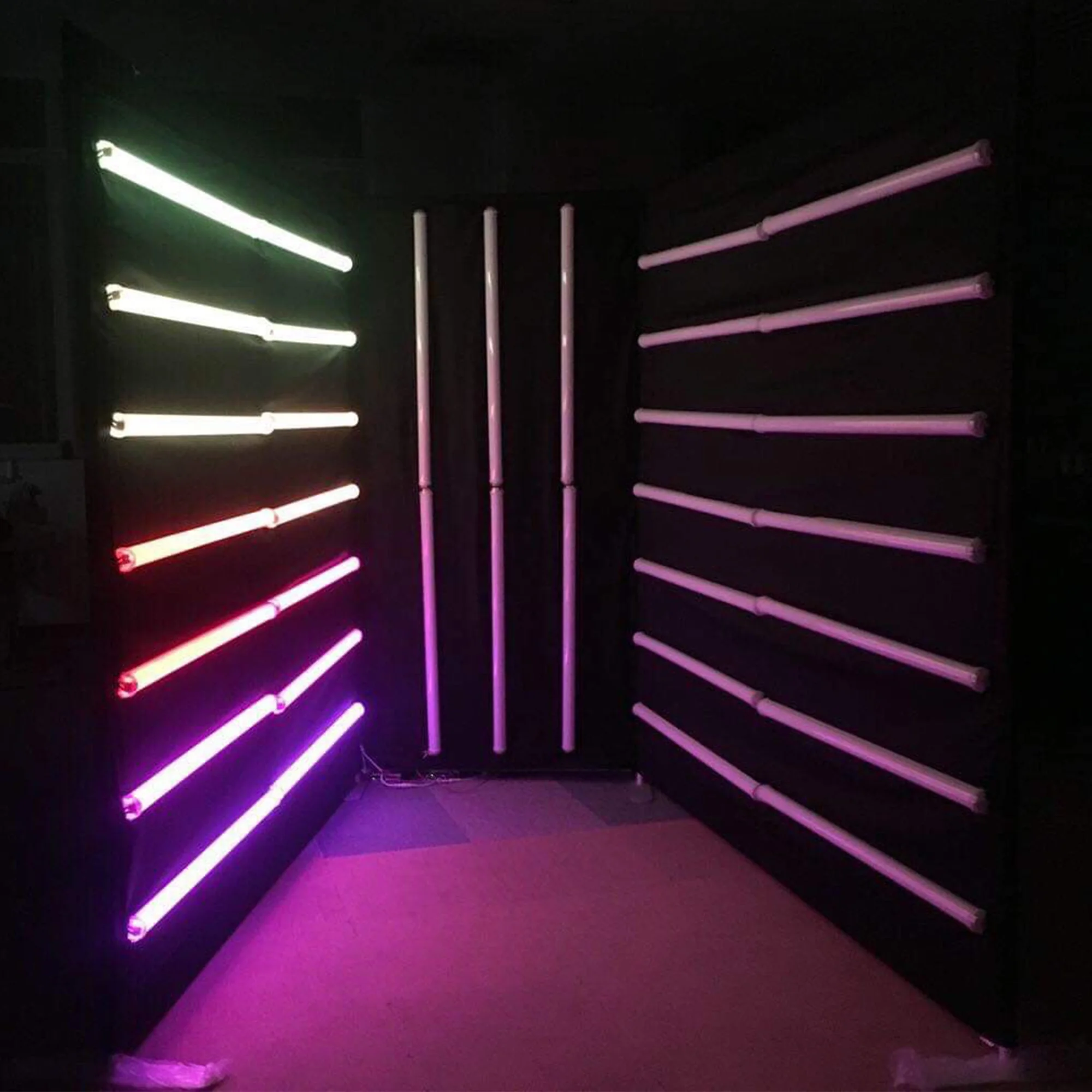 Portable Fabric 360 Vogue Photo Booth Enclosure with Flash RGB LED Lights for Studio Party Event