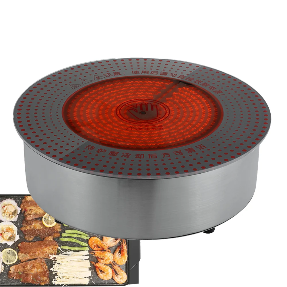 Zhuoyue DT288 TITANIUMS countertop invisible induction cooktop ceramic glass hotpot table cooktops commercial ceramics oven