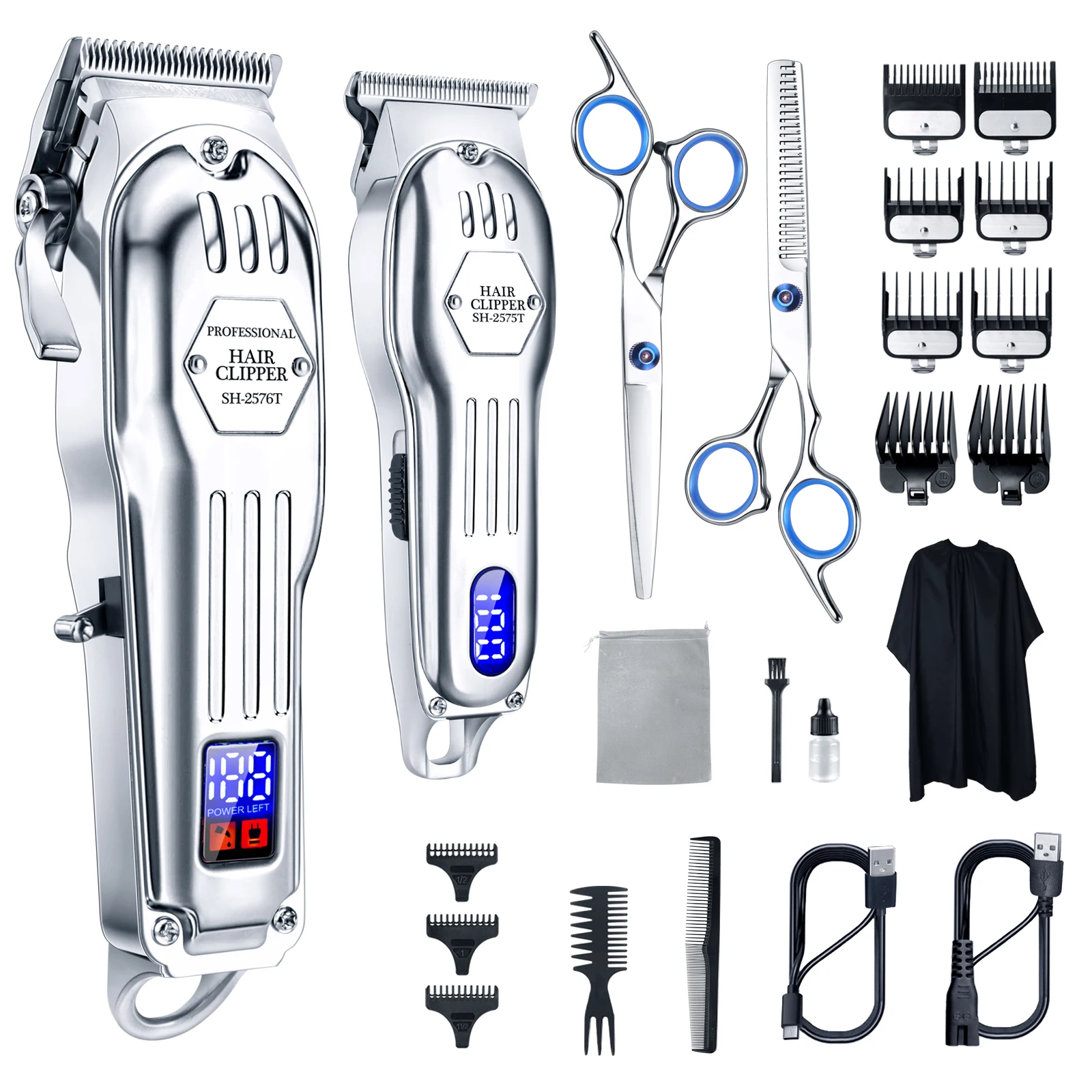 Oem Low Noise Zero Gapped Professional Rechargeable Electric Clippers Trimmer Hair