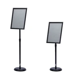 Menu Board adjustable display sign  stand with snap frame from factory