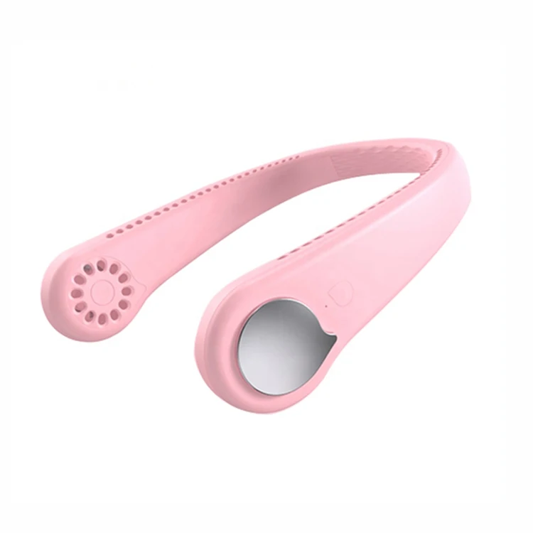 
Portable Custom Bladeless Fan Third Gear Wind Speed Rechargable Usb Neck Fan 