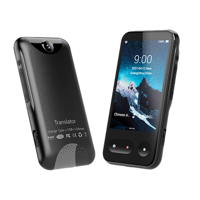 Voice Recorder interpreter 4G eSIM instant voice translator in 135 online language 11 accurate offline translation for traveller