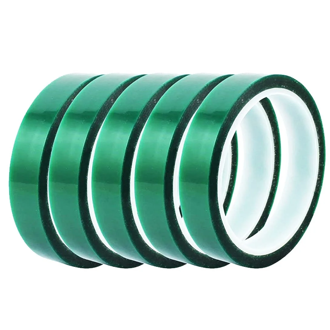 Wholesale masking tape green,heat resistant heat transfer tape sublimation,high temperature masking tape for lithium battery