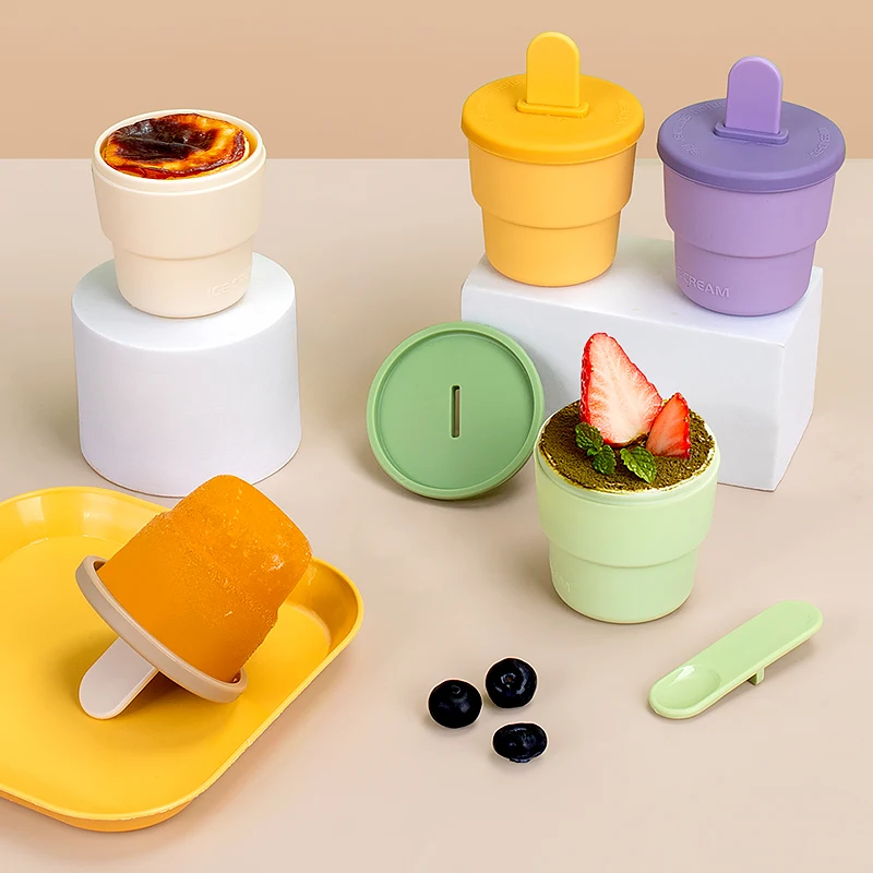 Silicone Frozen Homemade Popsicle Molds Set Diy Popsicle Bpa Free Dishwasher Safe Silicone Ice Cream Mold With Sticks