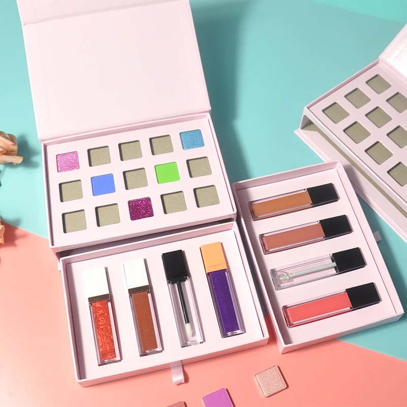 diy cruelty free vegan custom makeup eyeshadow palette with lip gloss private