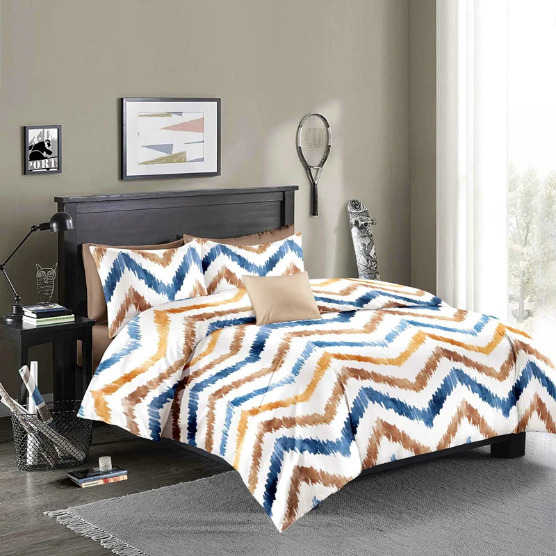 Черный комплект постельного белья из 100% полиэстера