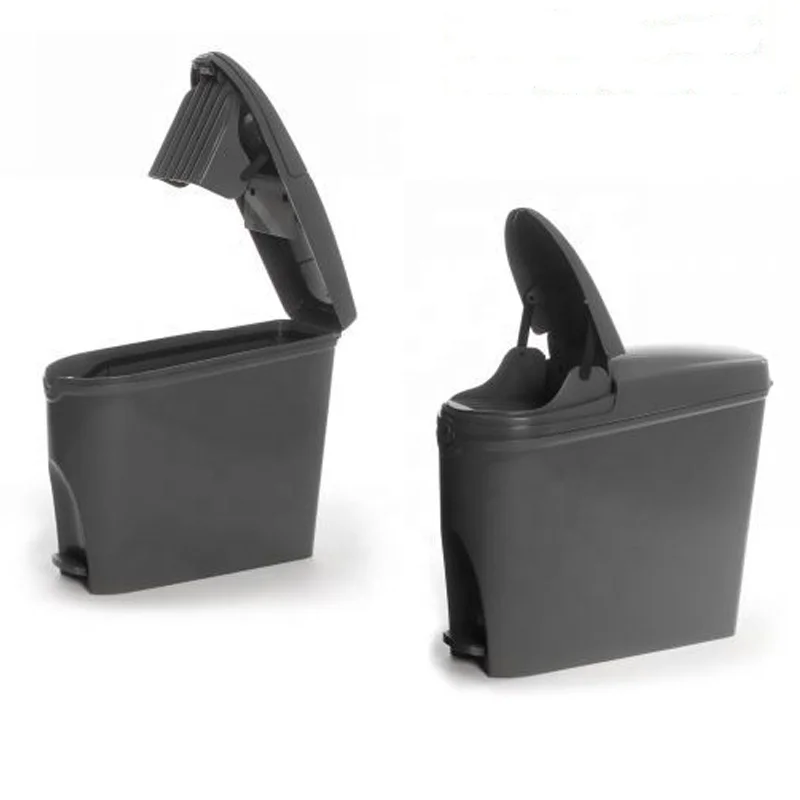 2024 New Products 18l Small Size Female Washroom Waste Bin Lady Sanitary Bin Plastic Trash Container Dustbin With Lid