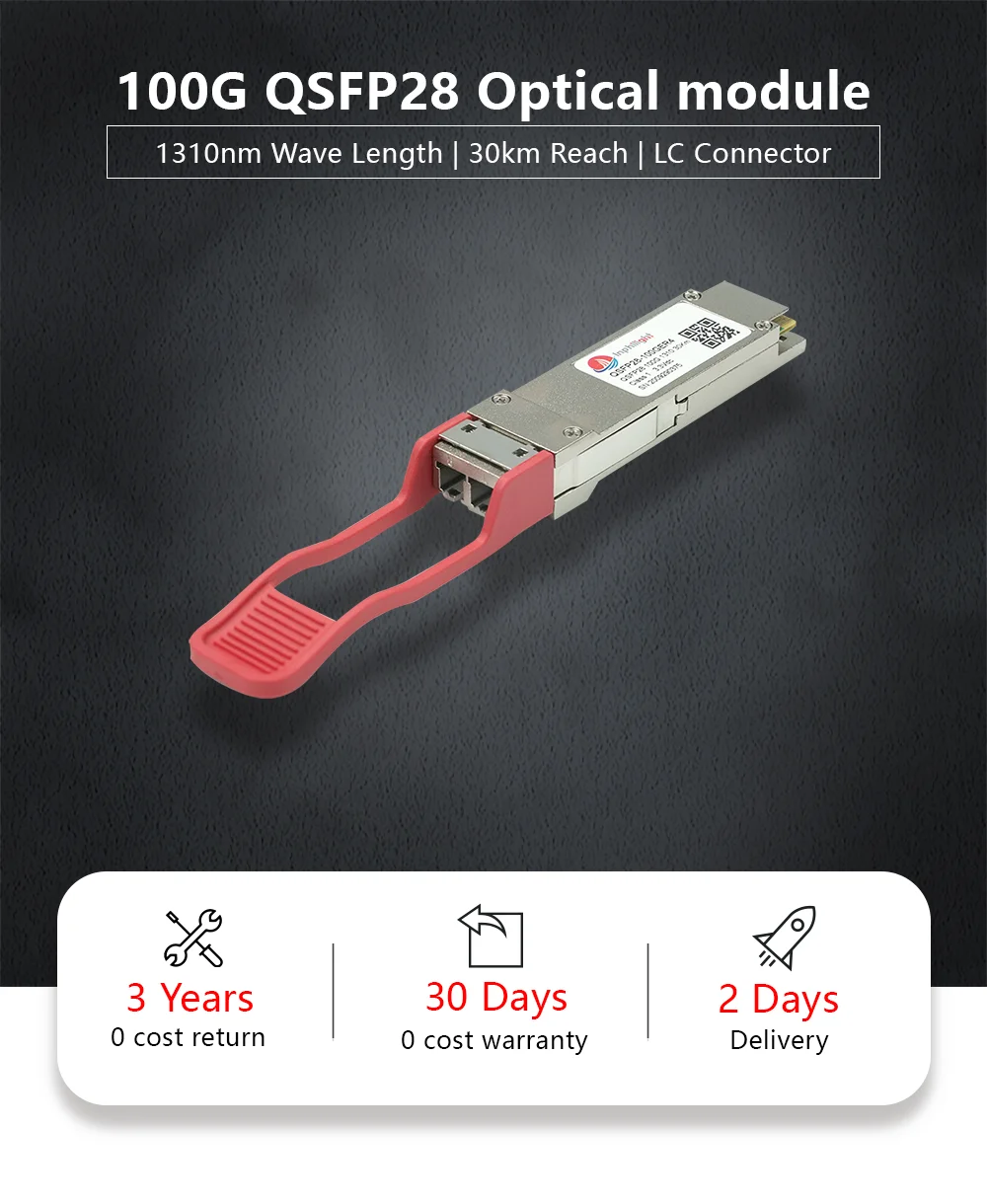 
sfp optical module QSFP28 LAN WDM4 100g 40km lc mmf dwdm transceives compatible for huawei hpe qsfp-100g-er4 