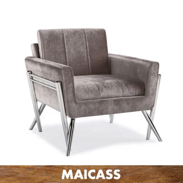 
Modern Metal Frame White Leatherette Dining Chair 