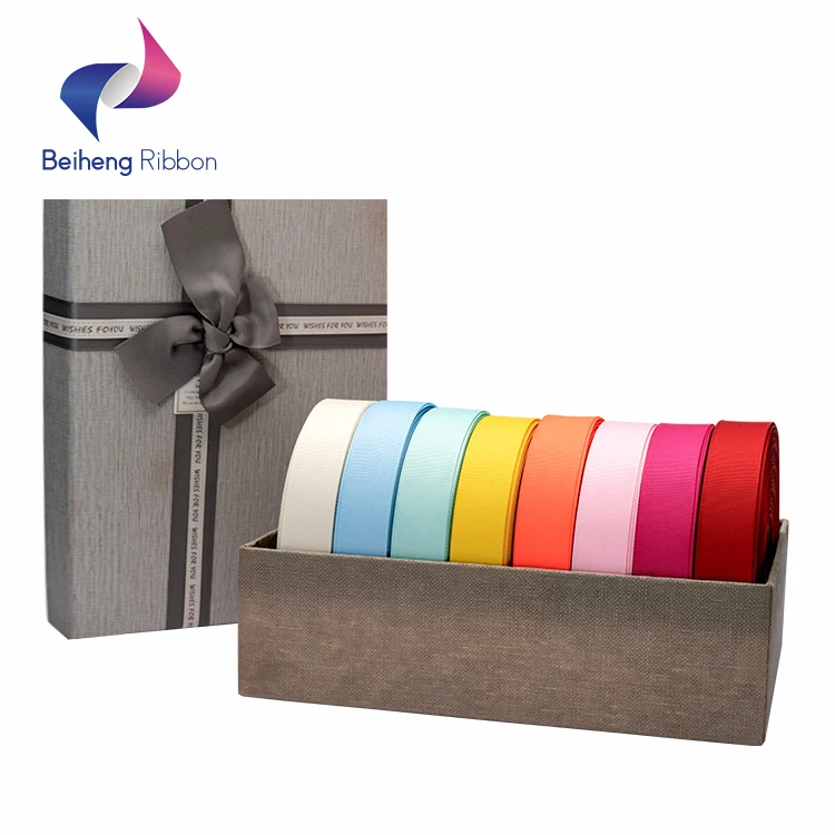 Custom Width Black and Color Grosgrain Ribbon Polyester Ribbon