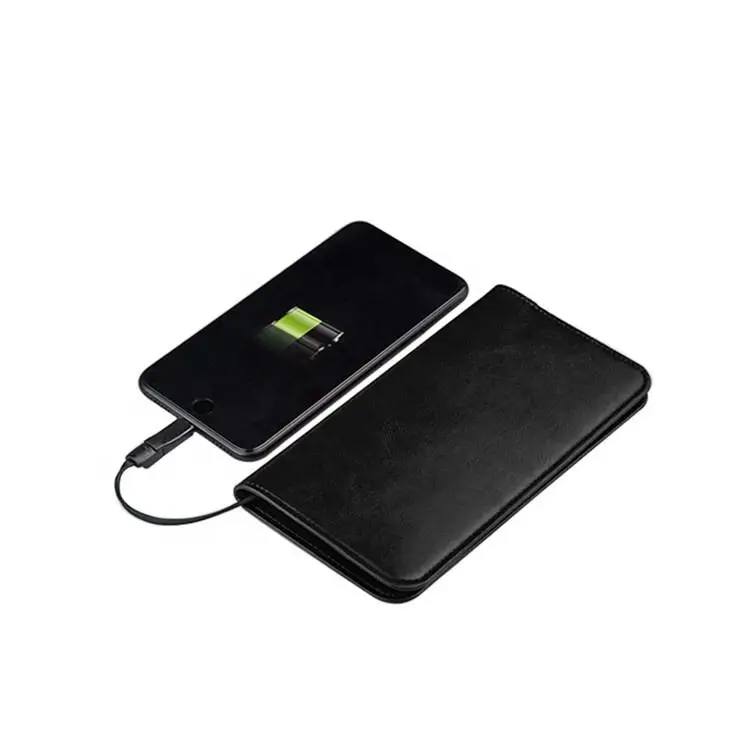 New Fashion Leather Power Bank Wallet Men Wallet With Power Bank,Money Purse With Card Holder