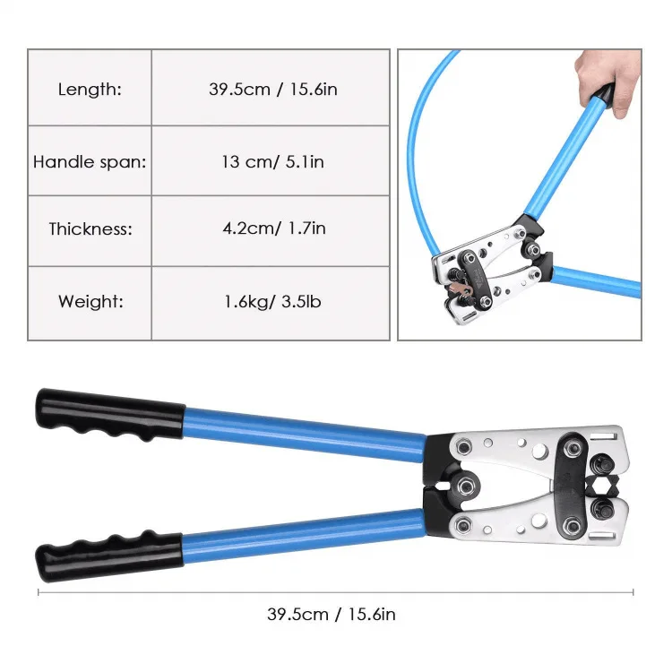 Manual Cord End Terminal Pliers Copper-aluminum Nose Cable Crimping Pliers Cable Cutting Set