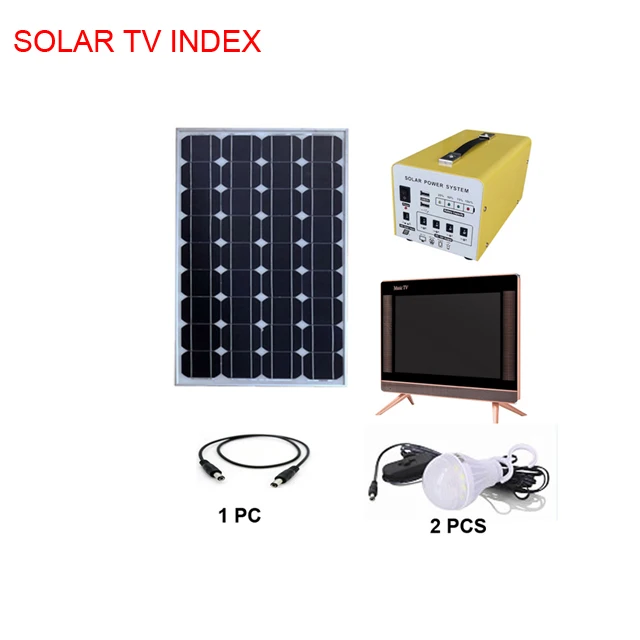 INDEX Portable solar tv system lcd dc 12 volt dc tv 12v dc led tv