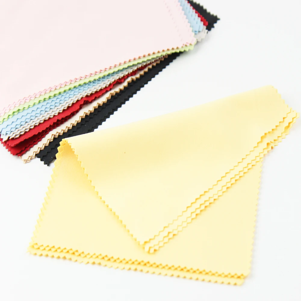 Black Microfiber Eyeglasses Cleaning Cloth Custom Logo Thin Glasses Wiping Clean Cloth