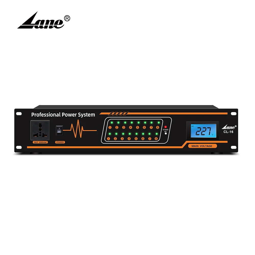 CL-16 New Product 16 Channel Audio Power Sequencer Control For KTV Live Sound Stage Equipment