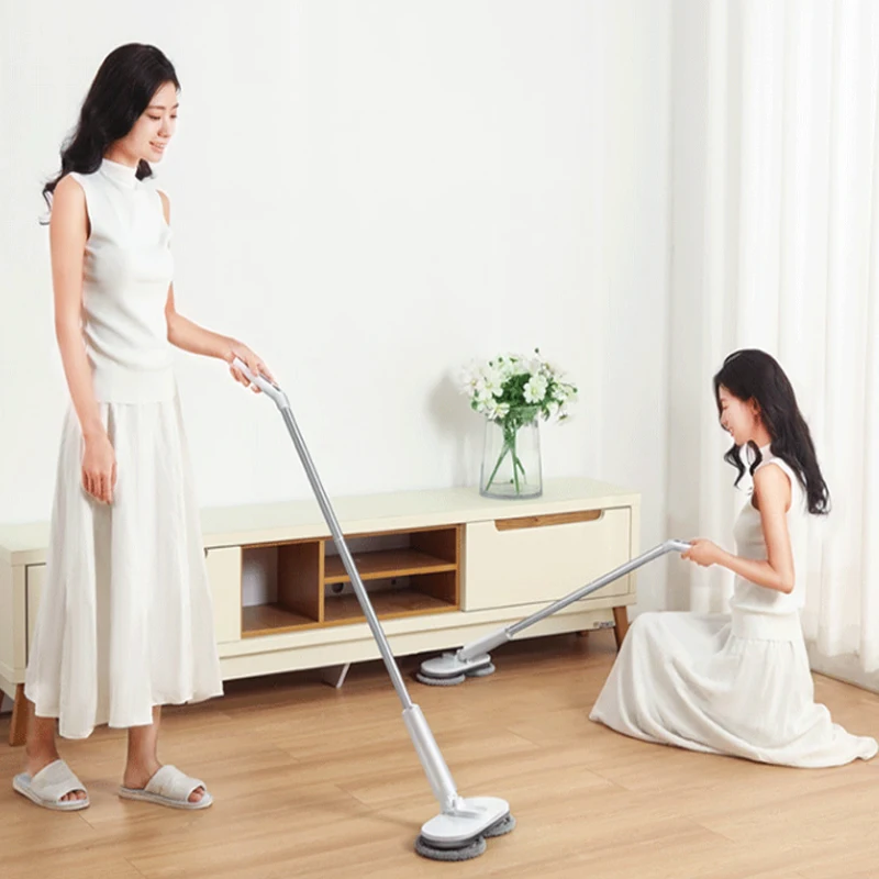 High Quality Wireless Dual Spinning Spraying Floor Cleaner Mop Electric Cleaning Mop