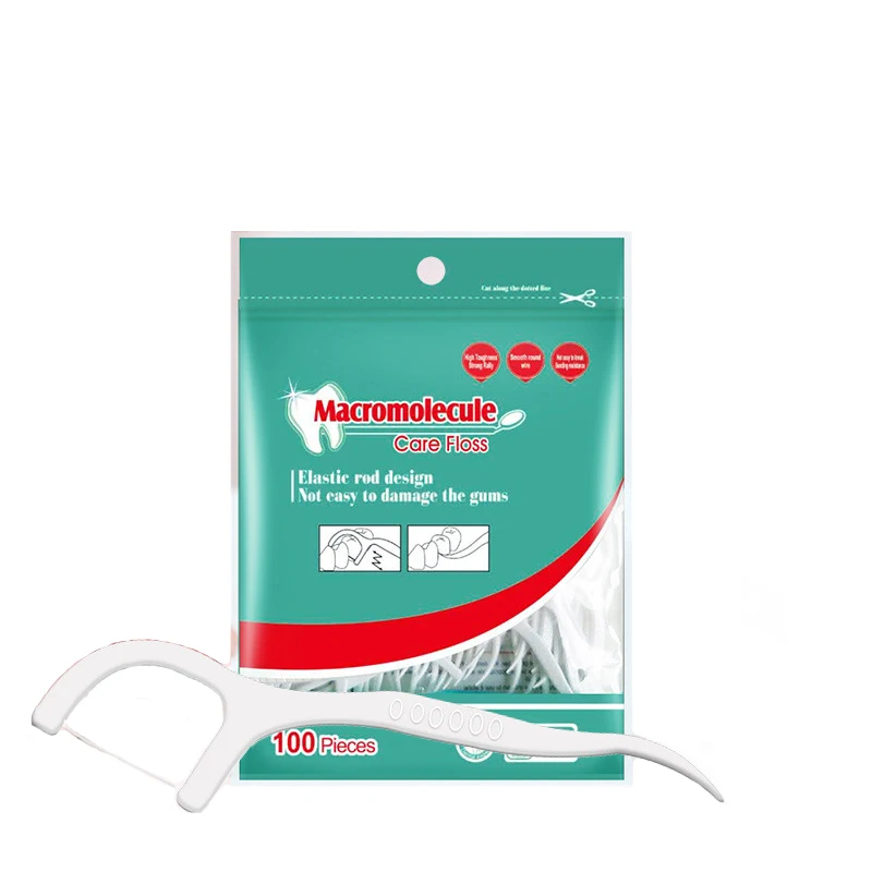 100 pcs Bag  High quality Dental Floss Manufacturer Dental Pick Floss For Adults Dental Floss