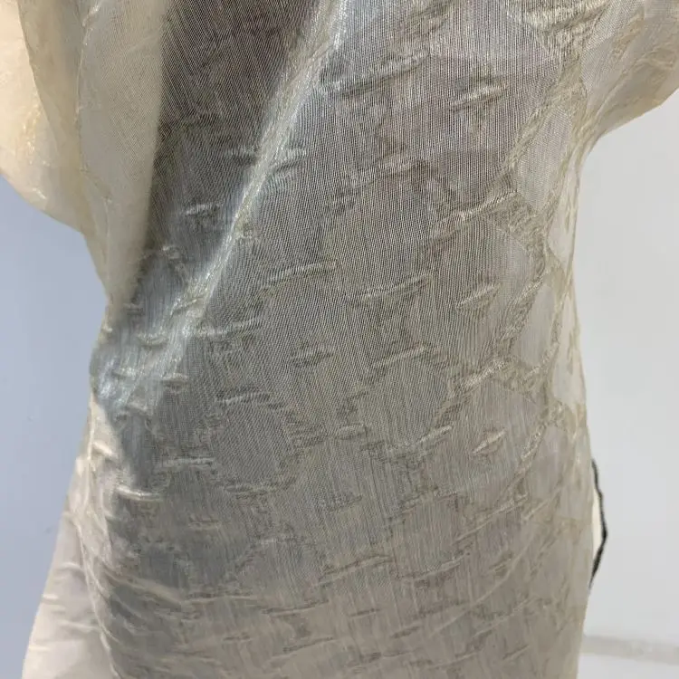 Creamy Woven Loose Wholesale Fancy Nylon Fashion Fabric For Women