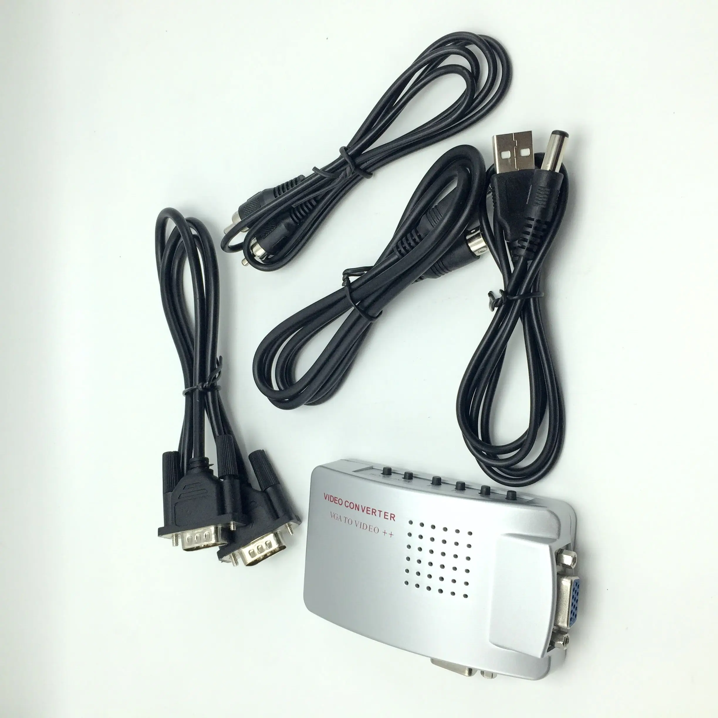 PC to TV Converter VGA to RCA S-Video Mac Computer Laptop to Composite Video Switcher