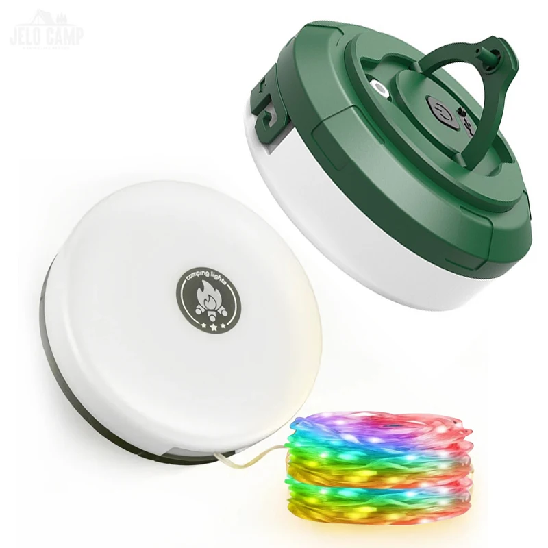 Multiple Light Source Outdoor Lantern USB Rechargeable Celebration Yard Retractable Brightness Tape LED Camping String Lights