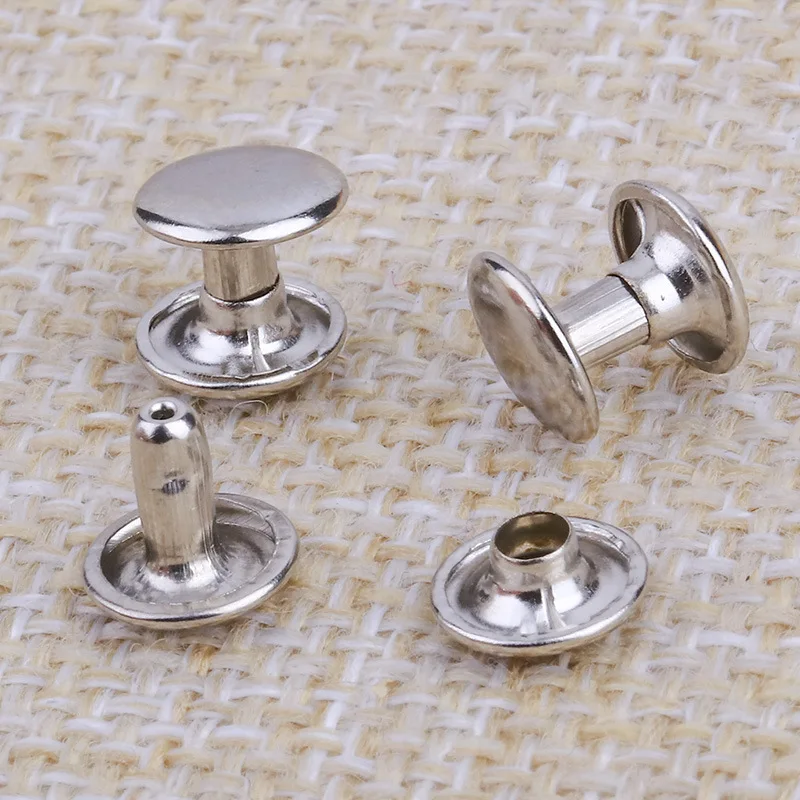 China Custom Engraved PopularRound Logo 8mm Rose Gold Metallic Antique Brass Copper Nickel Aluminum Metal Garment Rivets