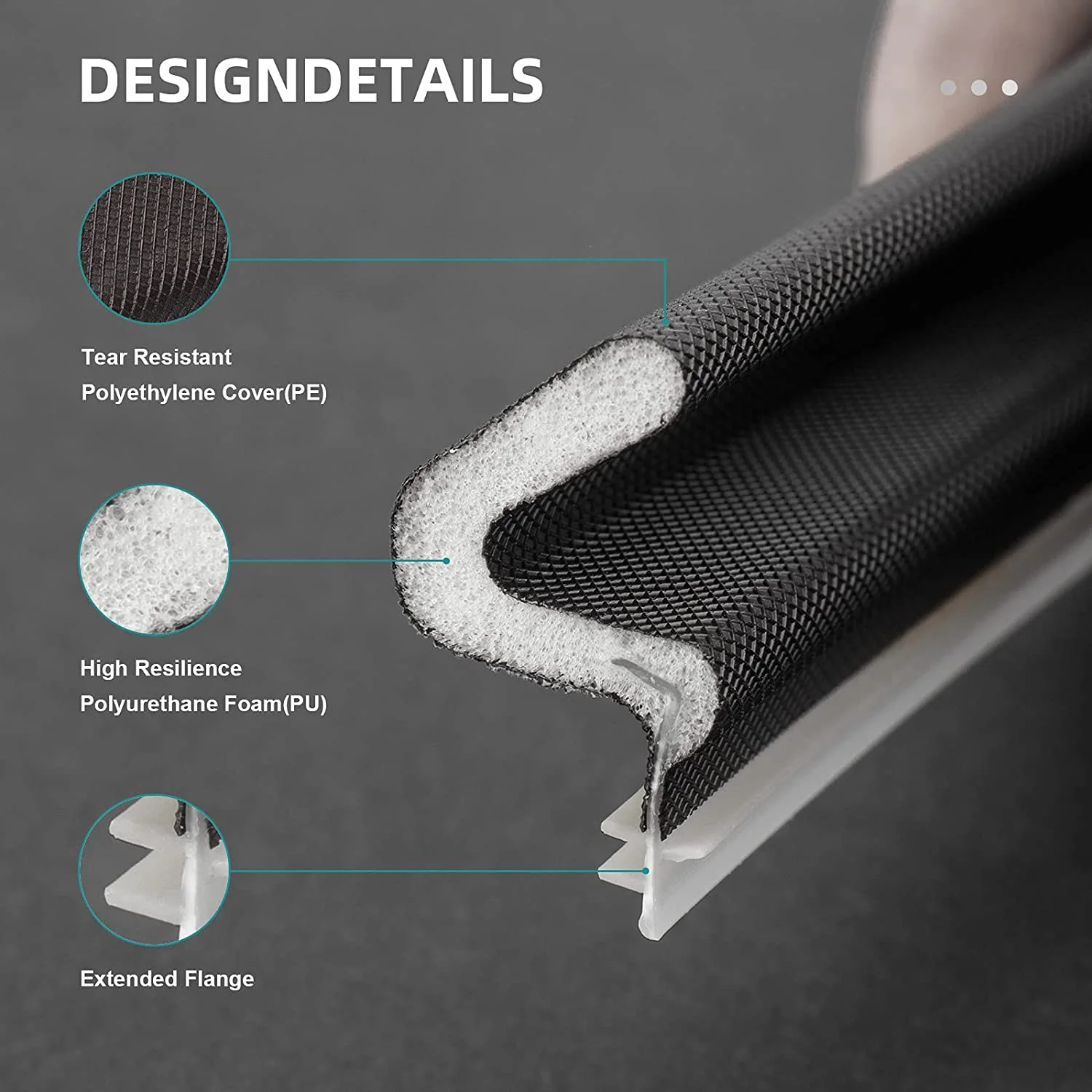  Coated Sealing Strip For Sliding Doors pu foam Door Frame Seal Buy Coating Type Pu Foam