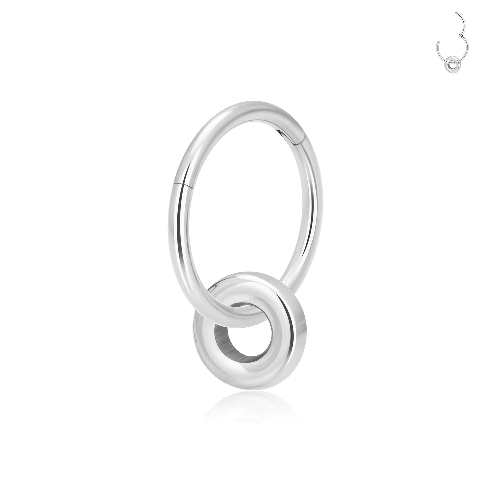ASTM F136 Titanium DIY Pendant Necklace Bracelet  Hoop Jewelry Accessories O Rings Clip
