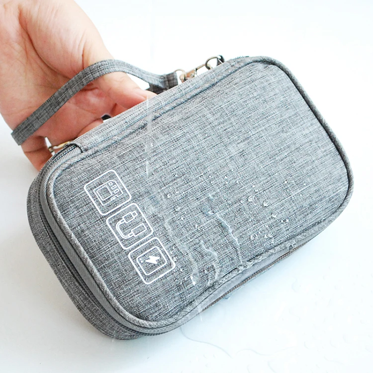Cable bag organizer wires charger digital USB gadget portable electronic earphone case zipper storage pouch