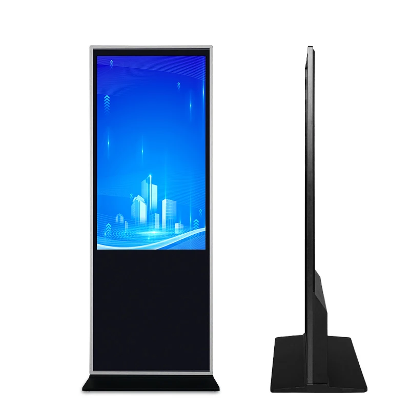Рекламный плеер Android Windows System 4K Digital Signage и дисплеи напольный ЖК-дисплей закрытый тотемный киоск сенсорный экран