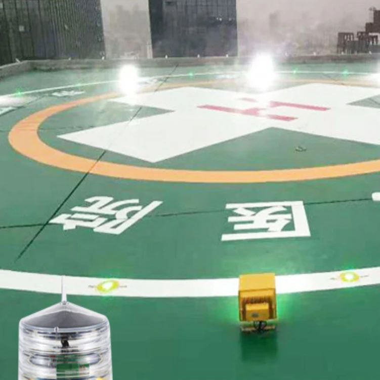 Vertical Boundary Lamp Taxiway Side Warning Solar Helipad Light Airport Navigation Aid Obstacle Indicator Lights