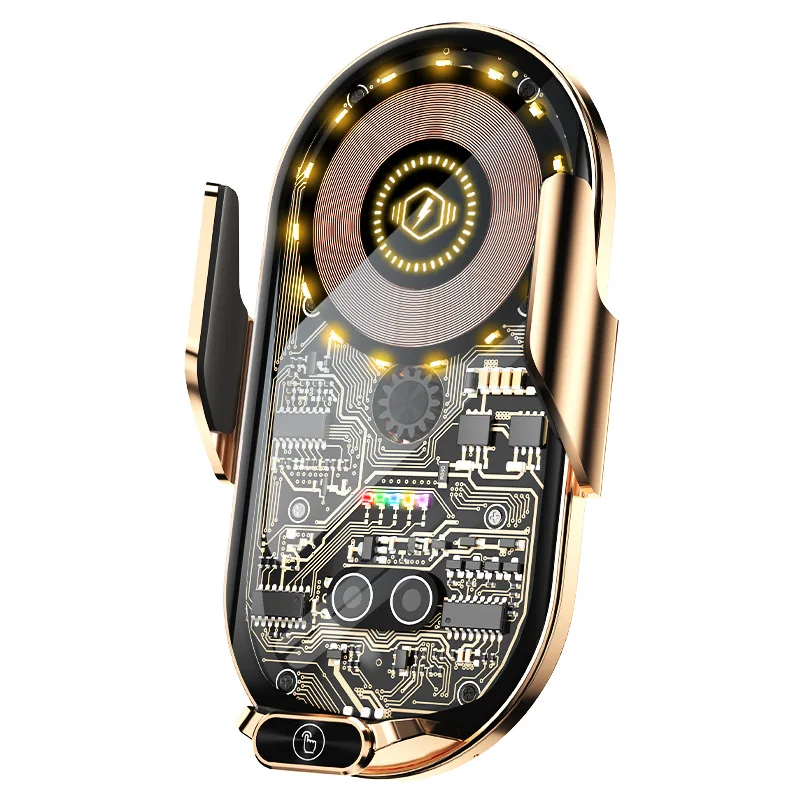 Transparent Wireless Car Charging Holder Universal Car Phone Holder for Vehicles Mobile Phones