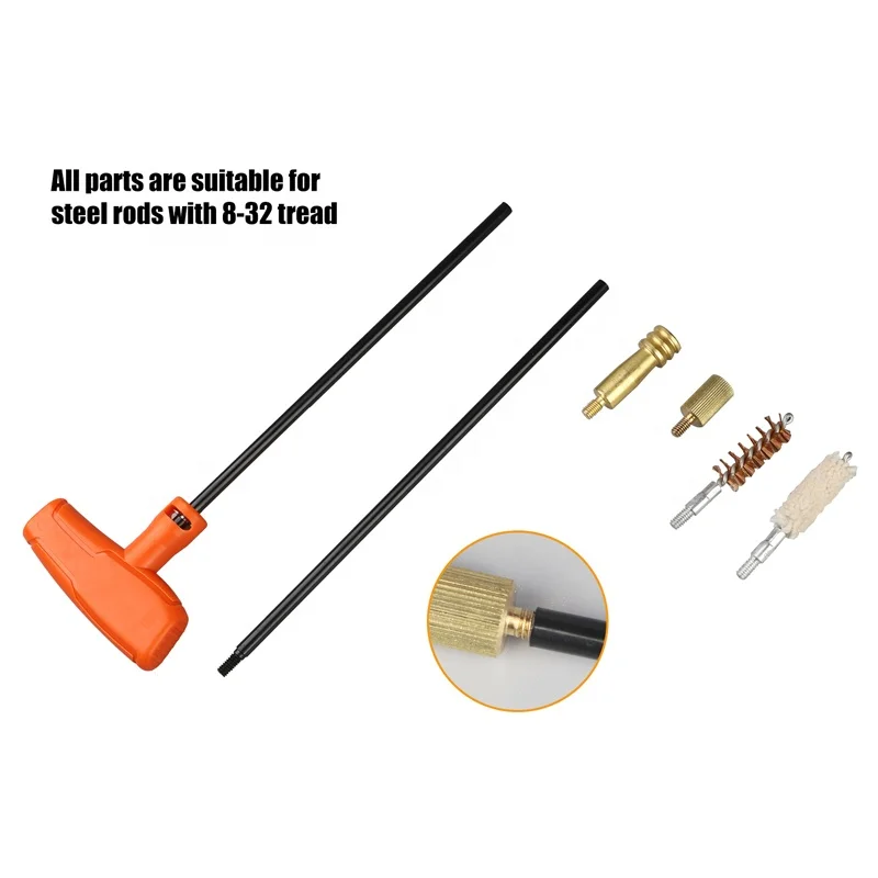 Molle Pouch with Gun Cleaning Kit Bore Brushes Mop Jags Rods Pulling through Cable Patches for Hunting