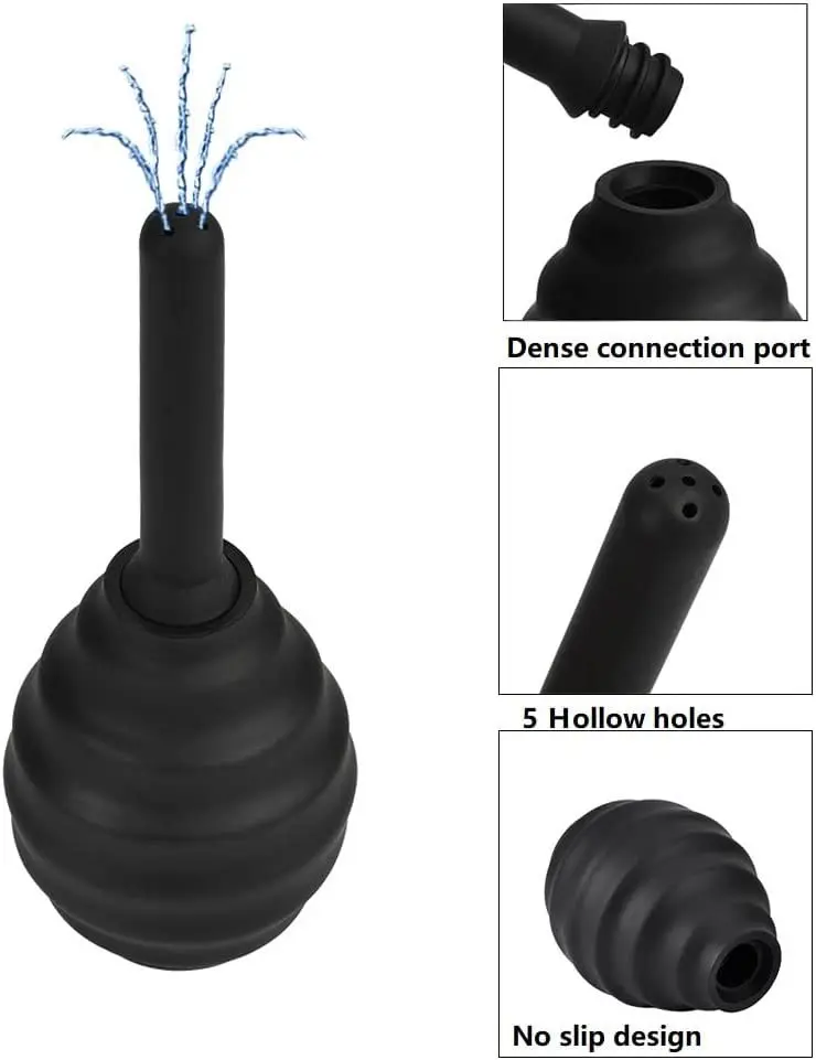 Enema Douche Capacity Enema Syringe Anal Shower Tools Silicone Butt Cleaning Toy Forplay Stuff For Couples