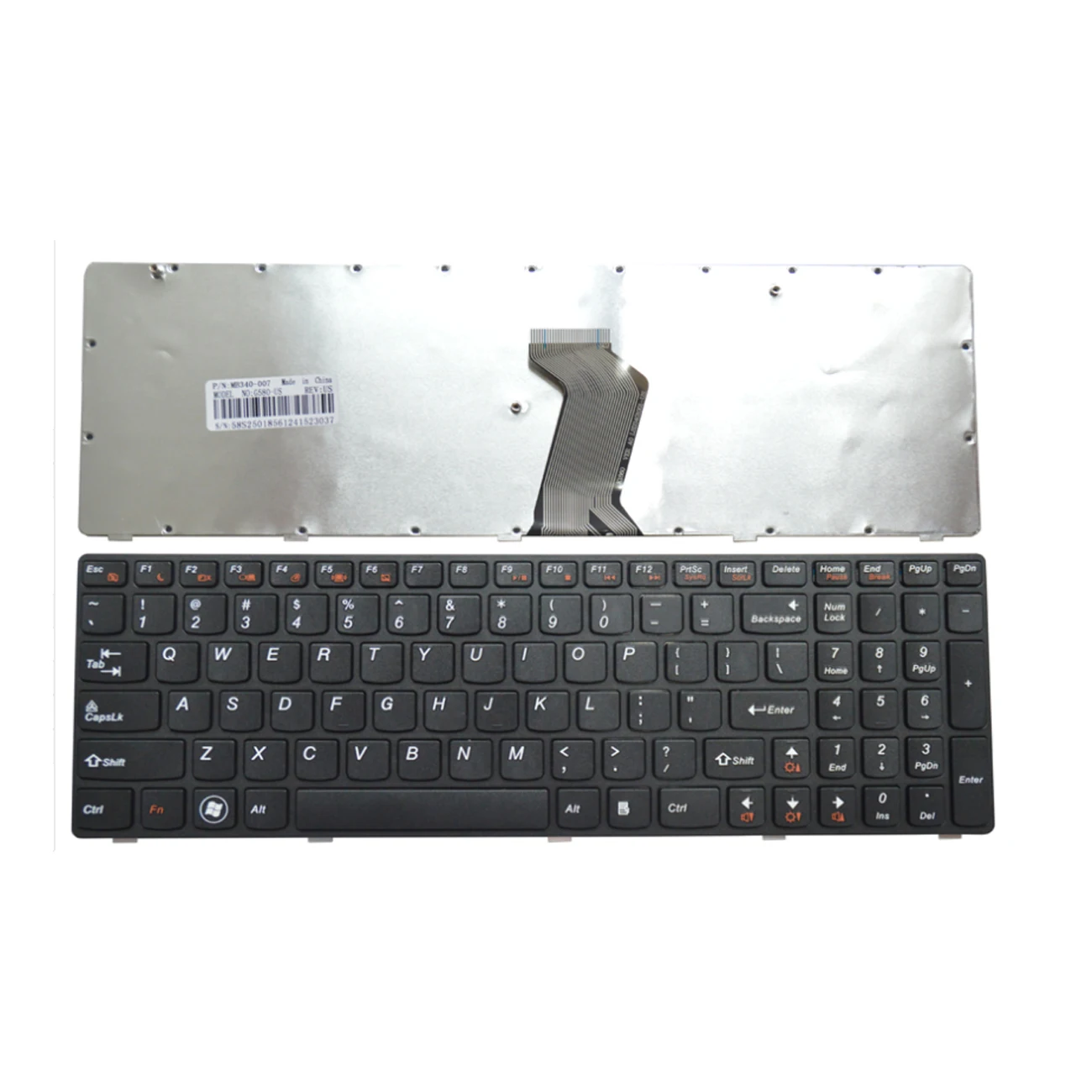 OEM US SP Layout Laptop Keyboards  for Lenovo Ideapad G580 Non Switch  Point Backlight Keyboards